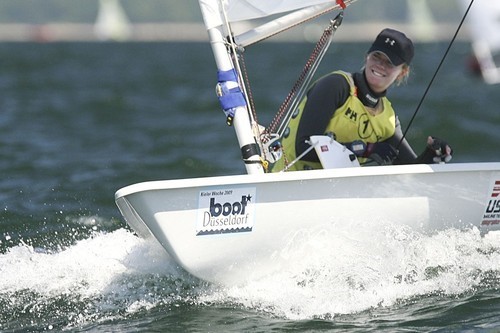 Paige Railey (USA) Gold medalist, Laser Radial  ©  Marc Turner /RYA http://marcturner.photoshelter.com/